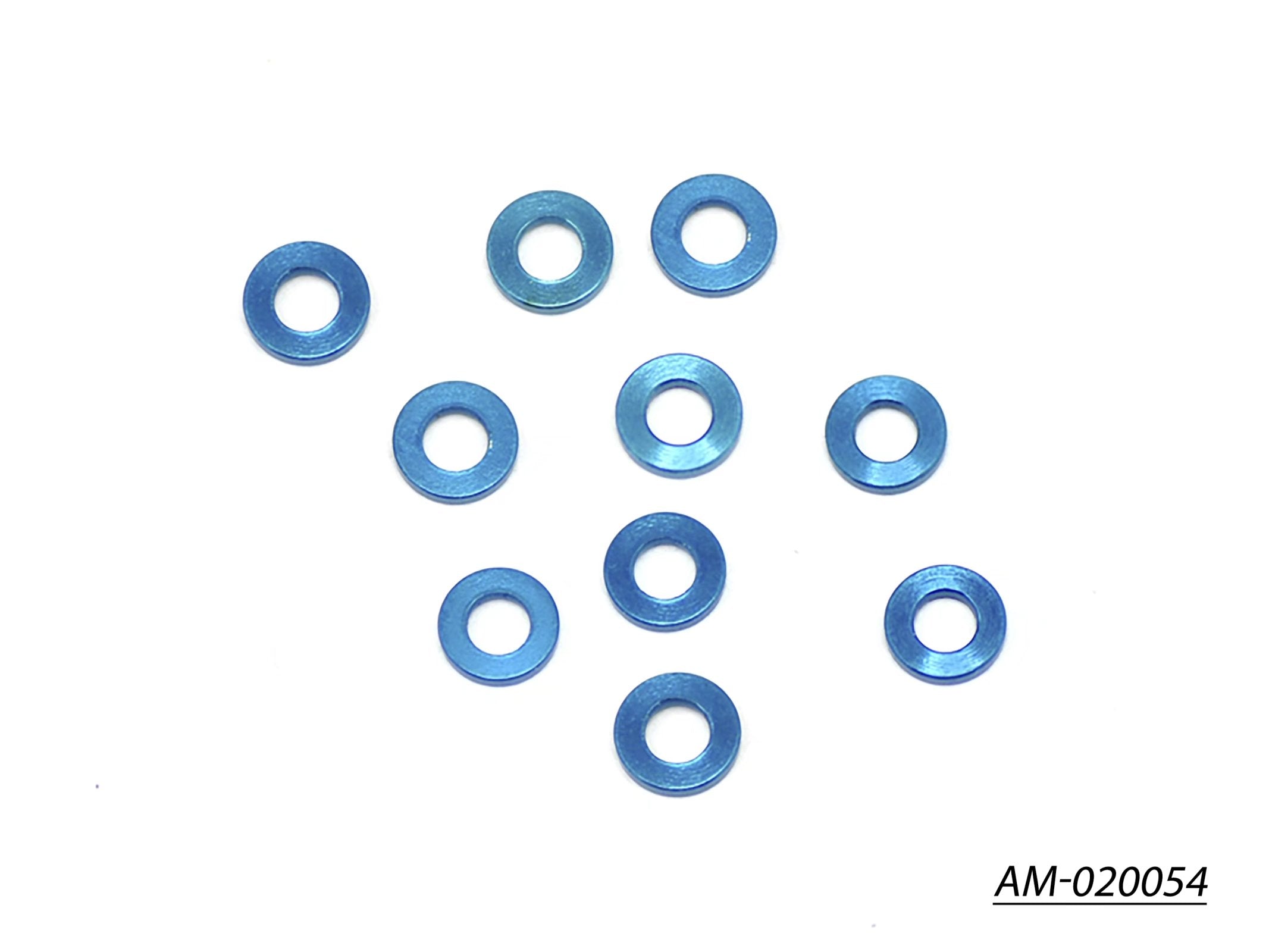 Arrowmax AM-020054 Cales Alu 3x6x1mm Bleu x10