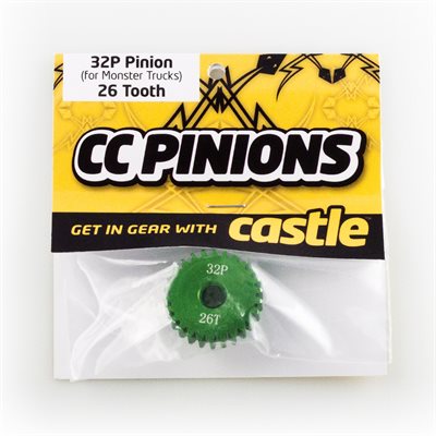 Castle CC Pinion pignon 32 pitch alu 5mm Mod 0.8