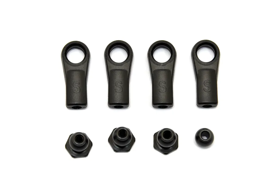 Hobao 87072 Embout Rotule Châssis 7.8mm lot de 4