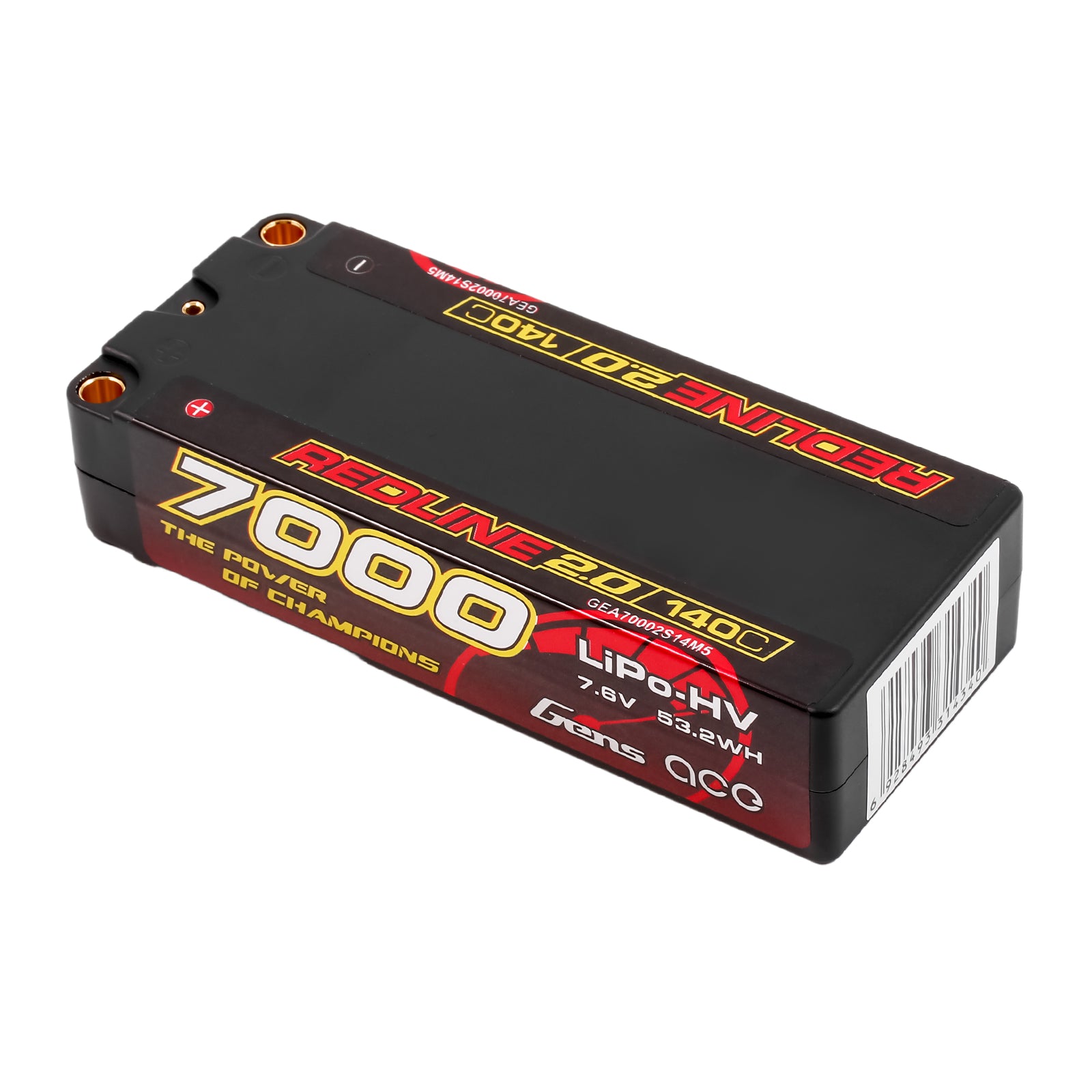 Gens Ace Redline 2.0 7000mAh 2S batterie LiPo HV 7.6V 140C
