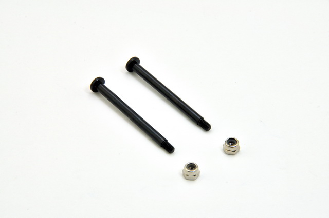 Hobao 40066 axe acier M2.6x38.1mm écrou nylon lot 2