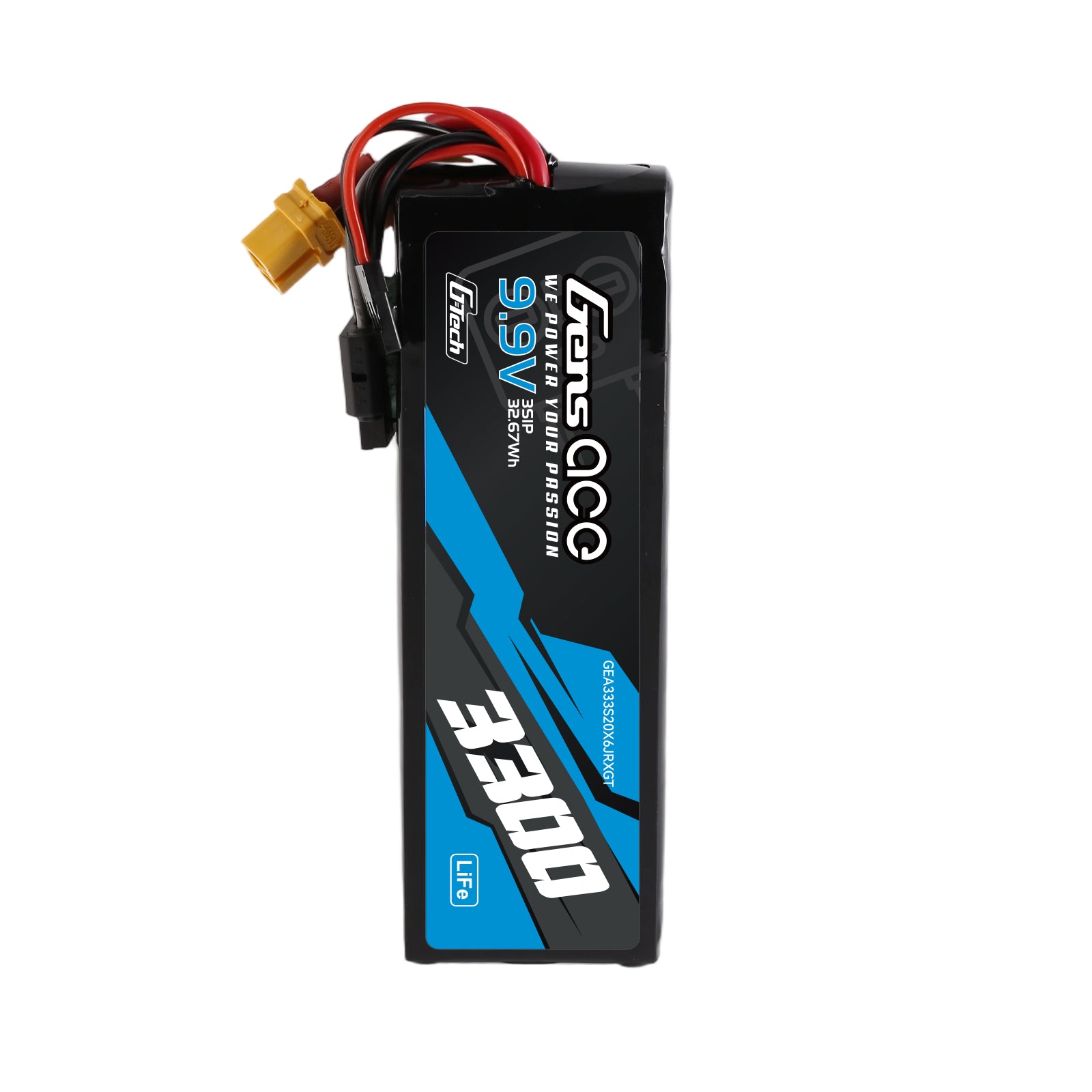 Gens Ace TX/RX 3300mAh 3S batterie LiFe 9.9V XT60