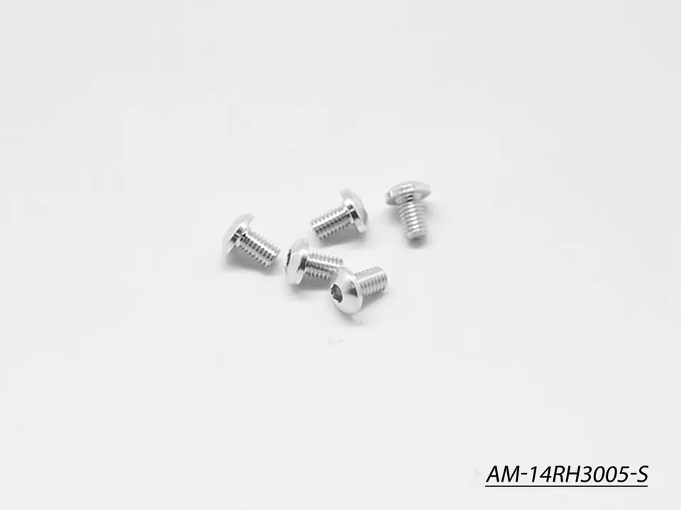 Arrowmax Screws vis alu ronde M3x5 argent lot 5