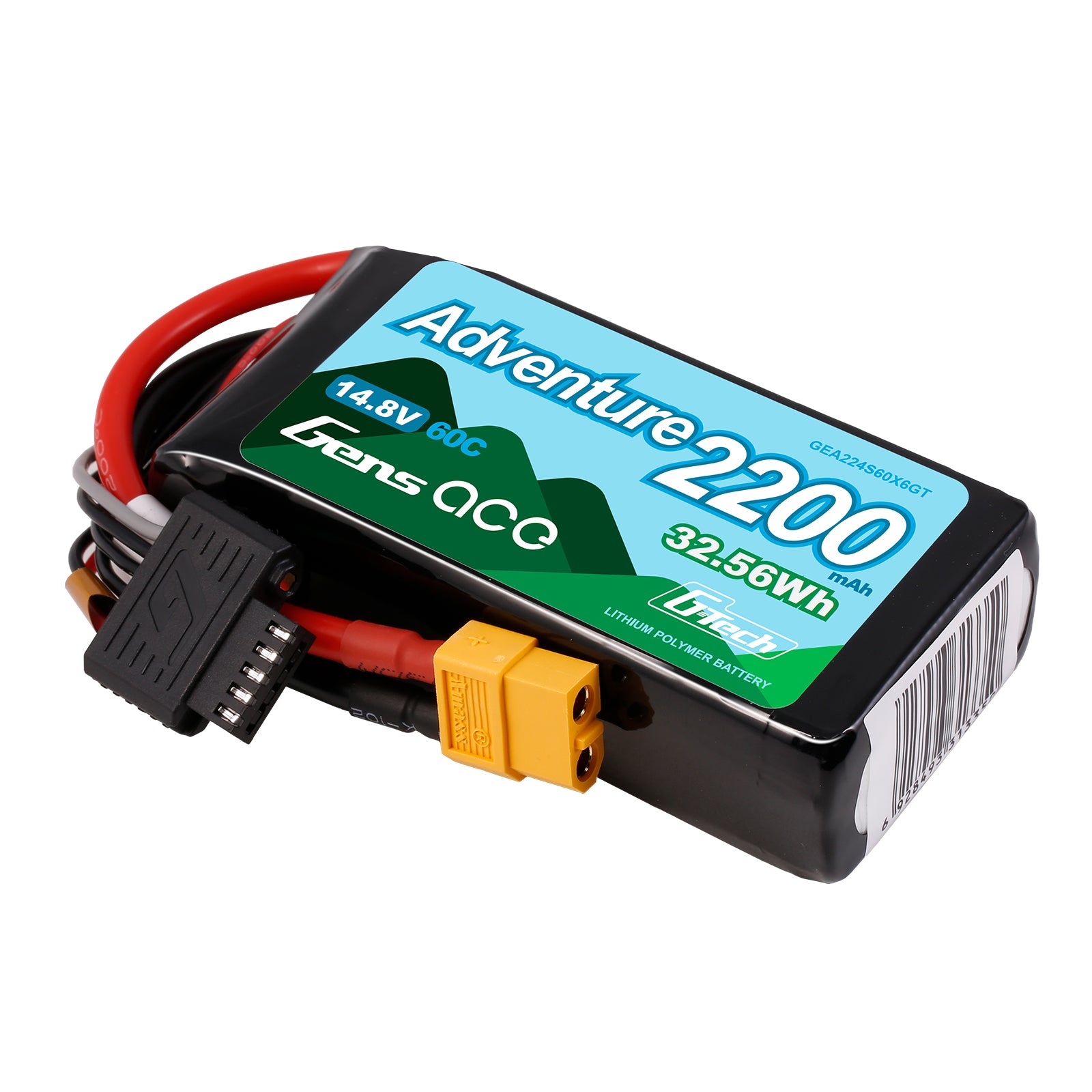 Gens Ace Adventure 2200mAh 4S batterie LiPo XT60 60C