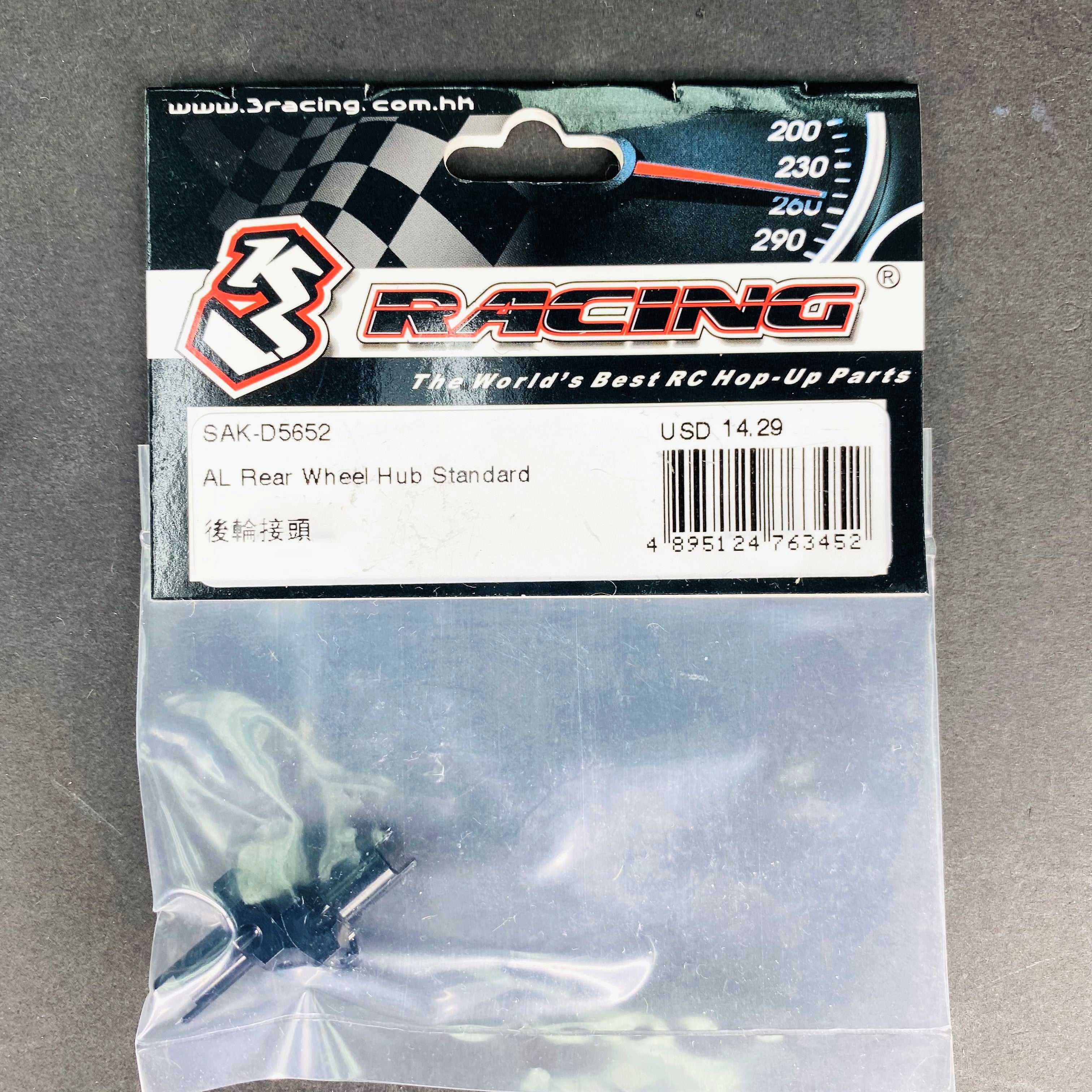 3Racing Sakura SAK-D5652 moyeu arrière alu standard