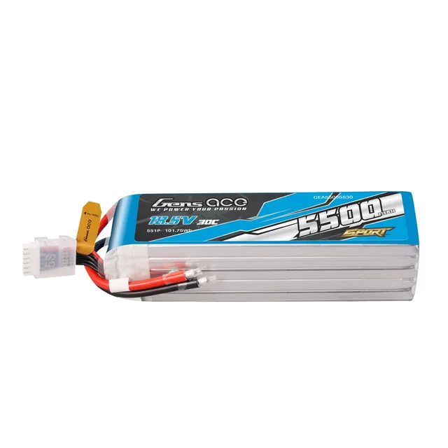 Gens Ace Sport 5500mAh 5S 30C batterie LiPo 18.5V F3A