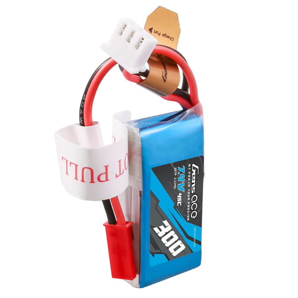 Gens Ace Car Classic 300mAh 2S batterie LiPo 7.4V 45C JST