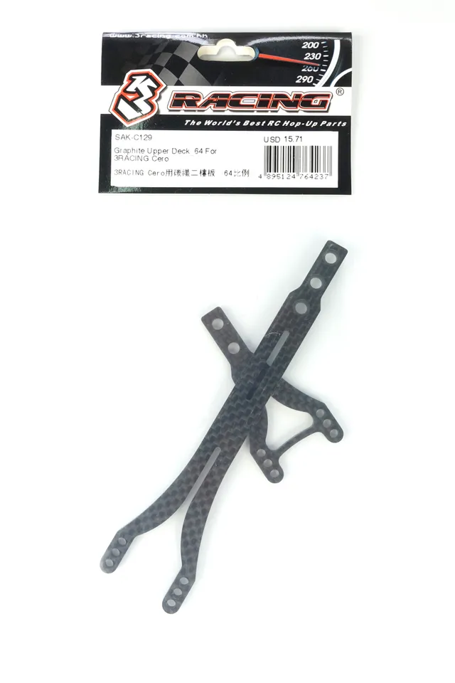 3Racing Cero SAK-C129 platine supérieure graphite 64