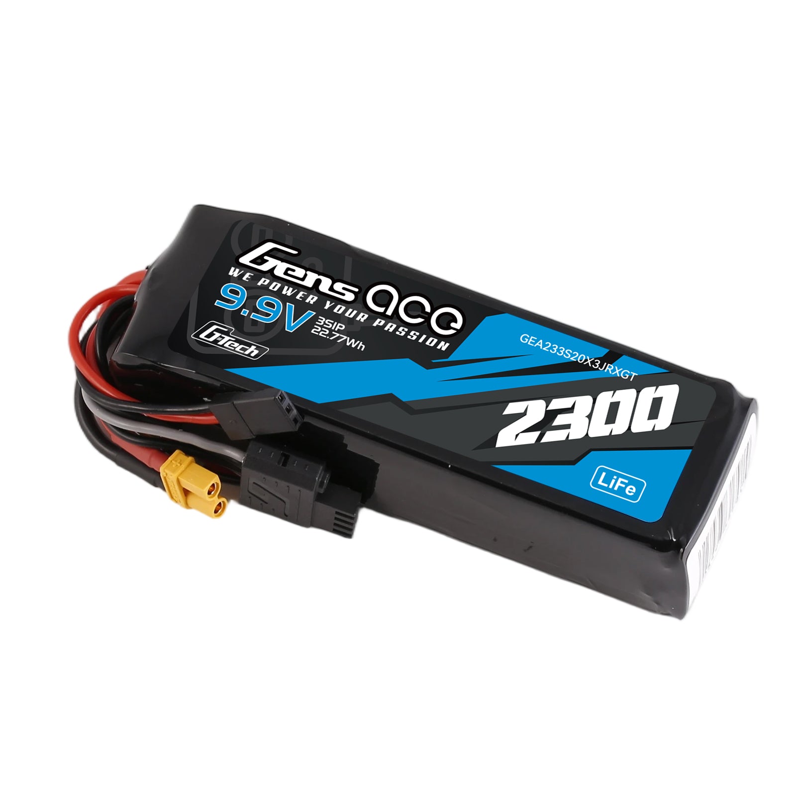 Gens Ace TX/RX batterie LiFe 3S 2300mAh XT30 radio