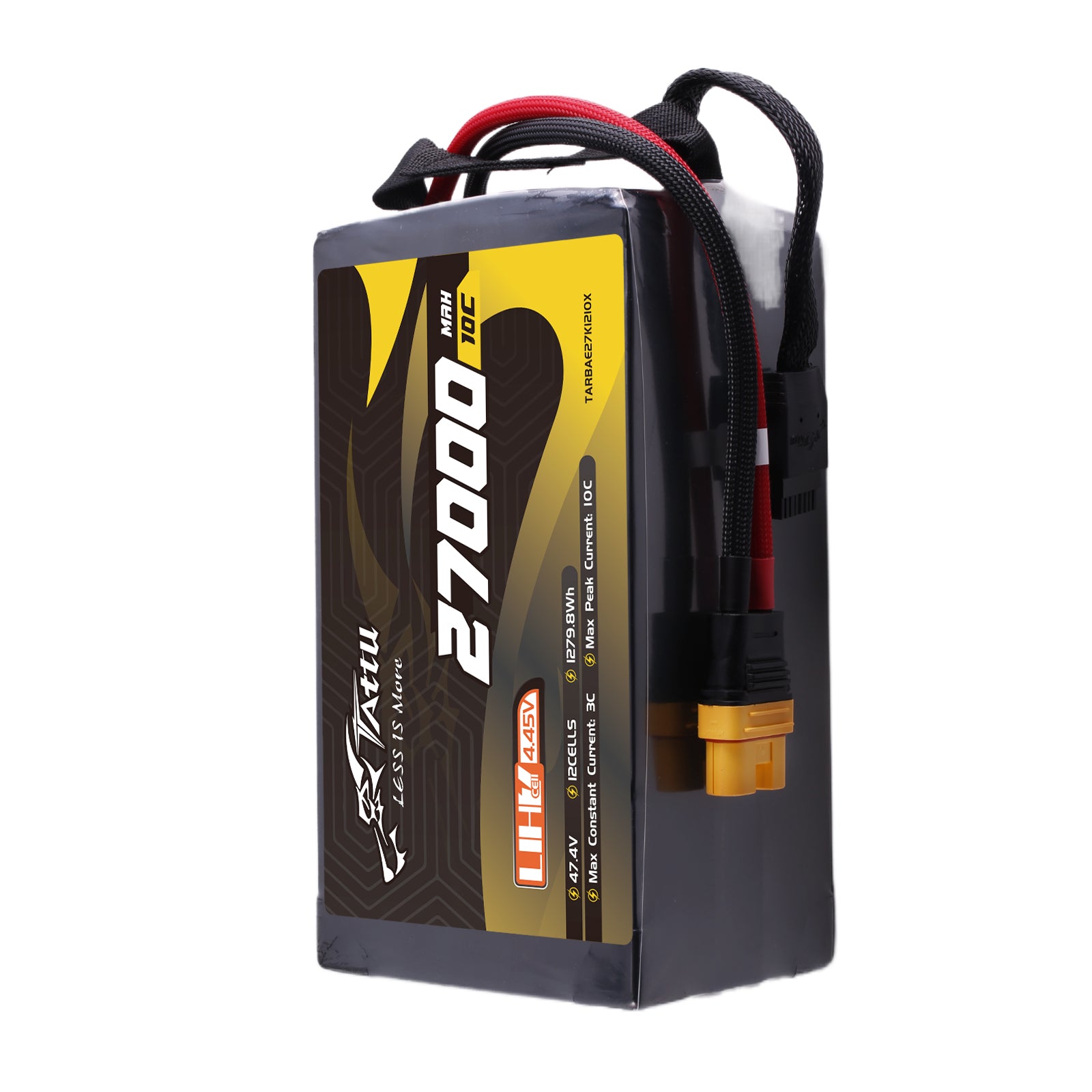 Tattu Ultra High Voltage batterie LiPo 12S 27000mAh AS150U-F