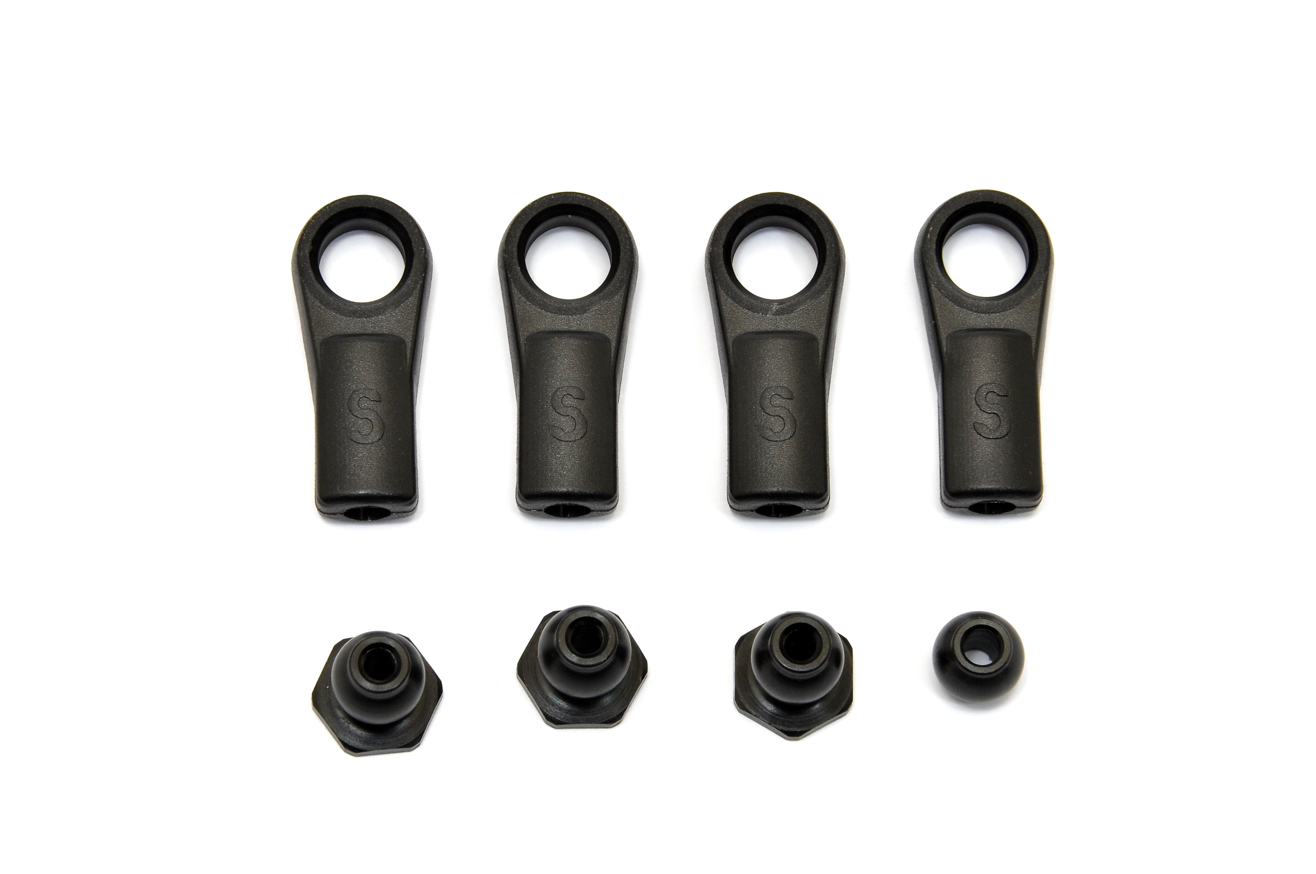 Hobao 87072 Embout Rotule Châssis 7.8mm lot de 4