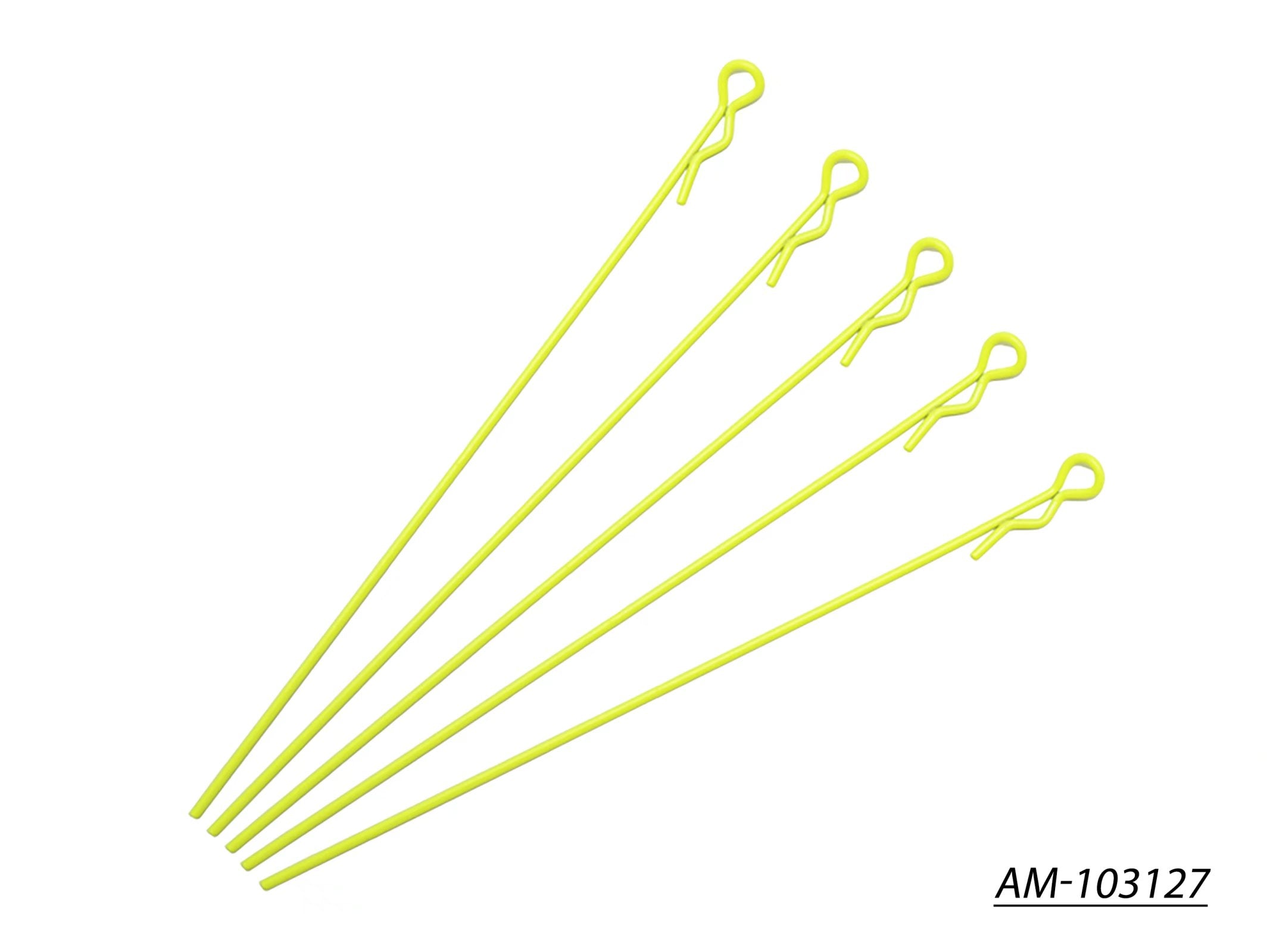 Arrowmax Body Clip AM-103127 clips longs 1/10 jaune x5