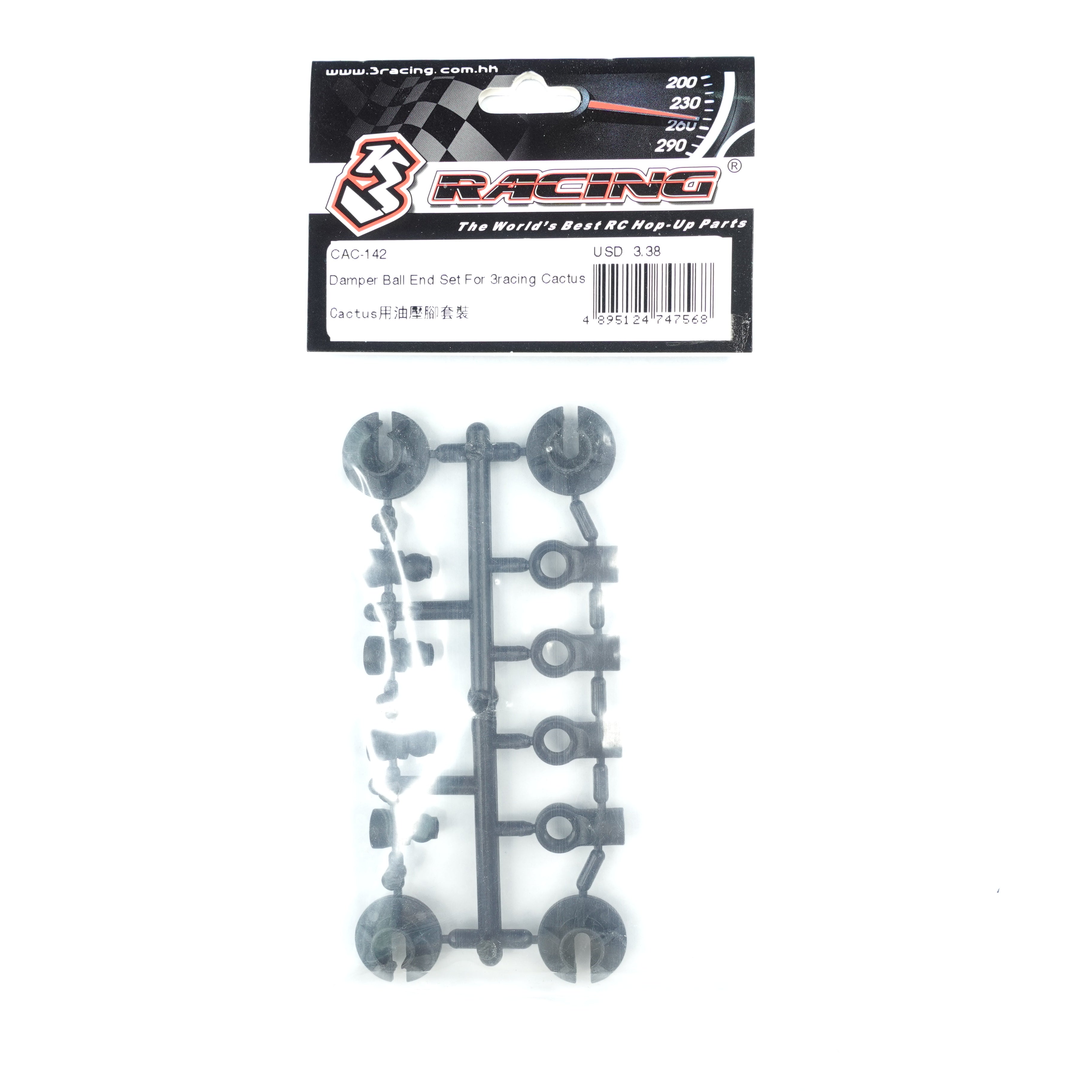 3Racing Cactus CAC-142 chapes amortisseur Cactus