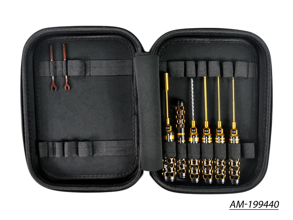 Arrowmax Toolset Touring 1/10 8 pcs sac AM-199440 Black Golden
