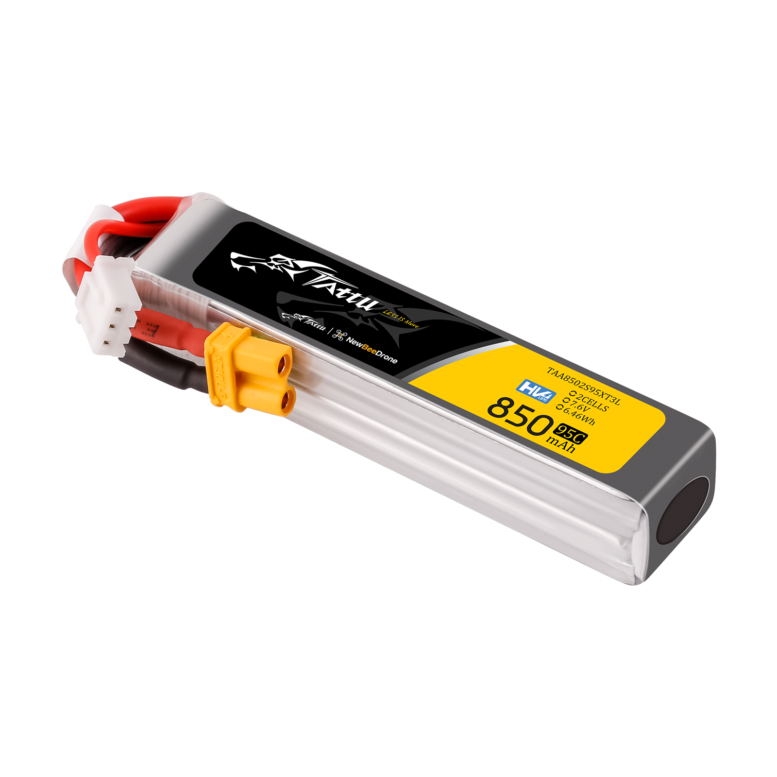 Tattu FPV Classic 850mAh 2S Batterie Lipo HV XT30