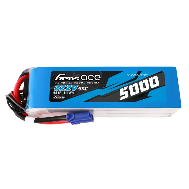 Gens Ace Car Classic 5000mAh 6S batterie LiPo EC5 45C