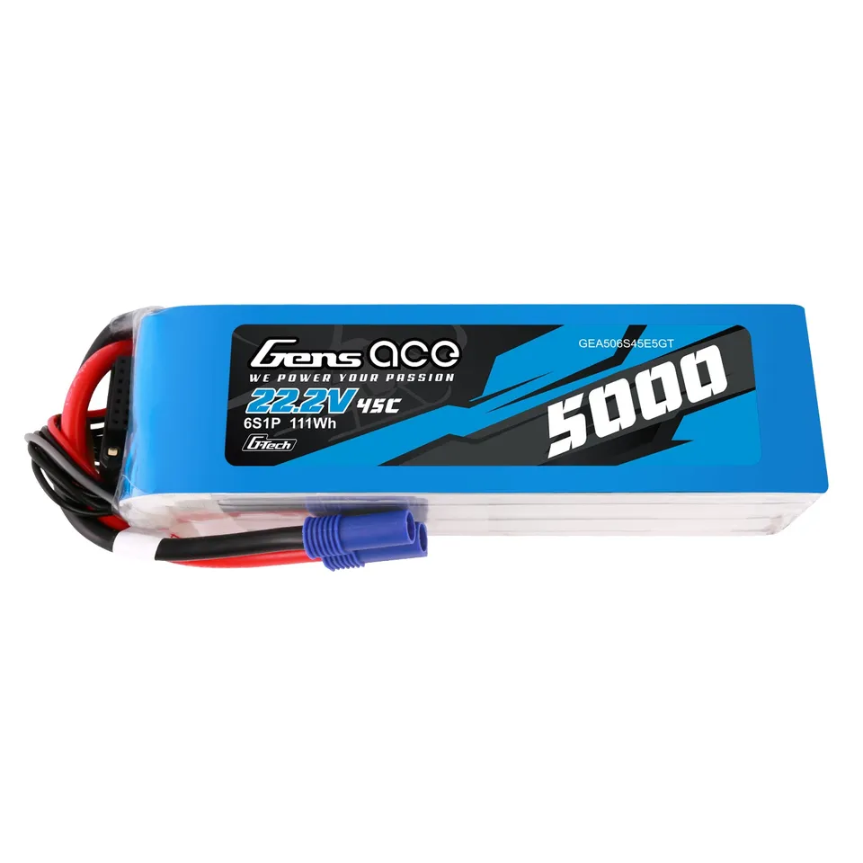 Gens Ace Car Classic 5000mAh 6S batterie LiPo EC5 45C