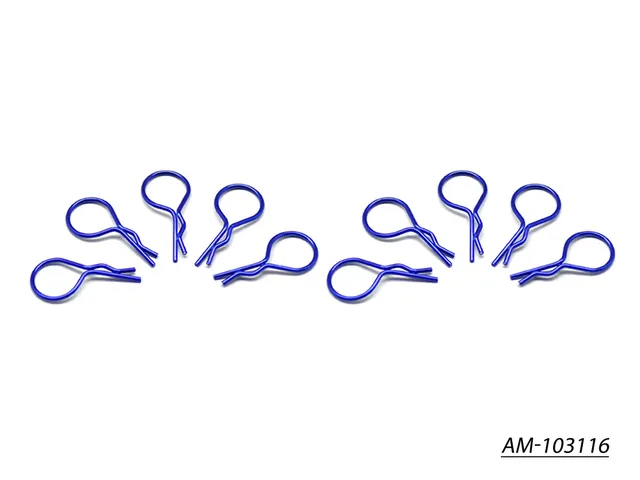 Arrowmax AM-103116 clips carrosserie 1/10 bleu x10