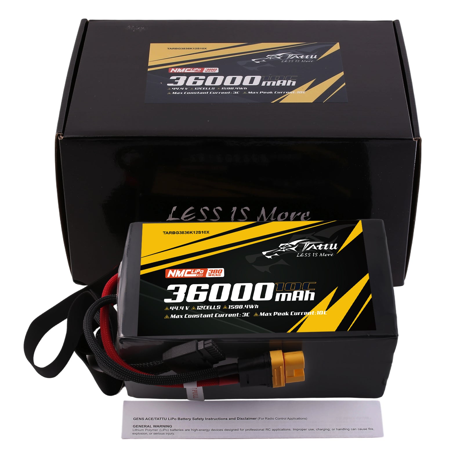 Tattu Semi-Solid 36000mAh 12S 44.4V Batterie Lipo AS150U-F