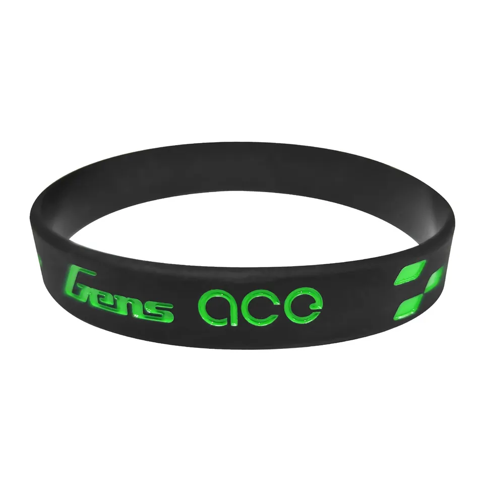 Gens Ace Merchandise bracelet noir silicone
