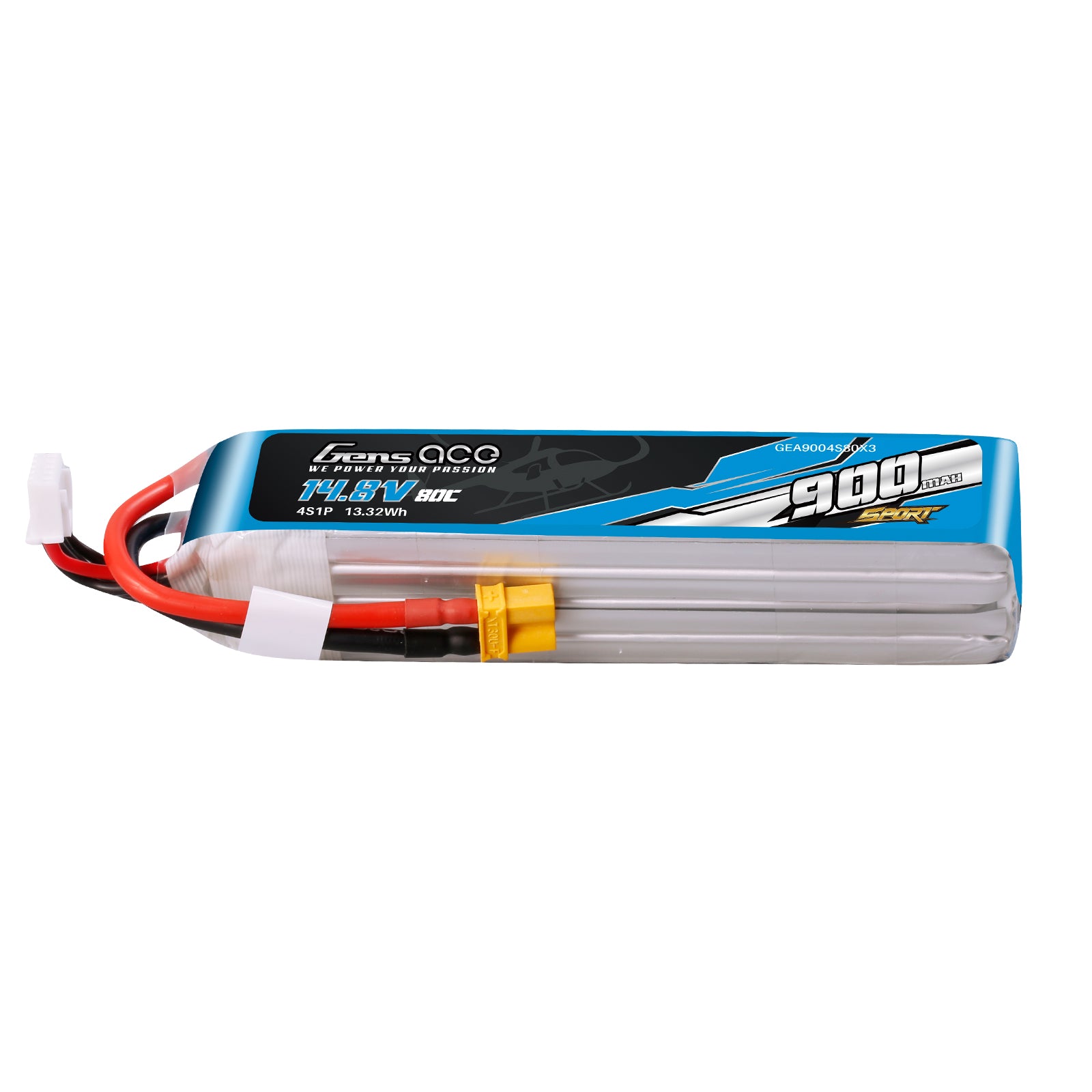 Gens Ace Sport 900mAh 4S Batterie Lipo XT30 F5J