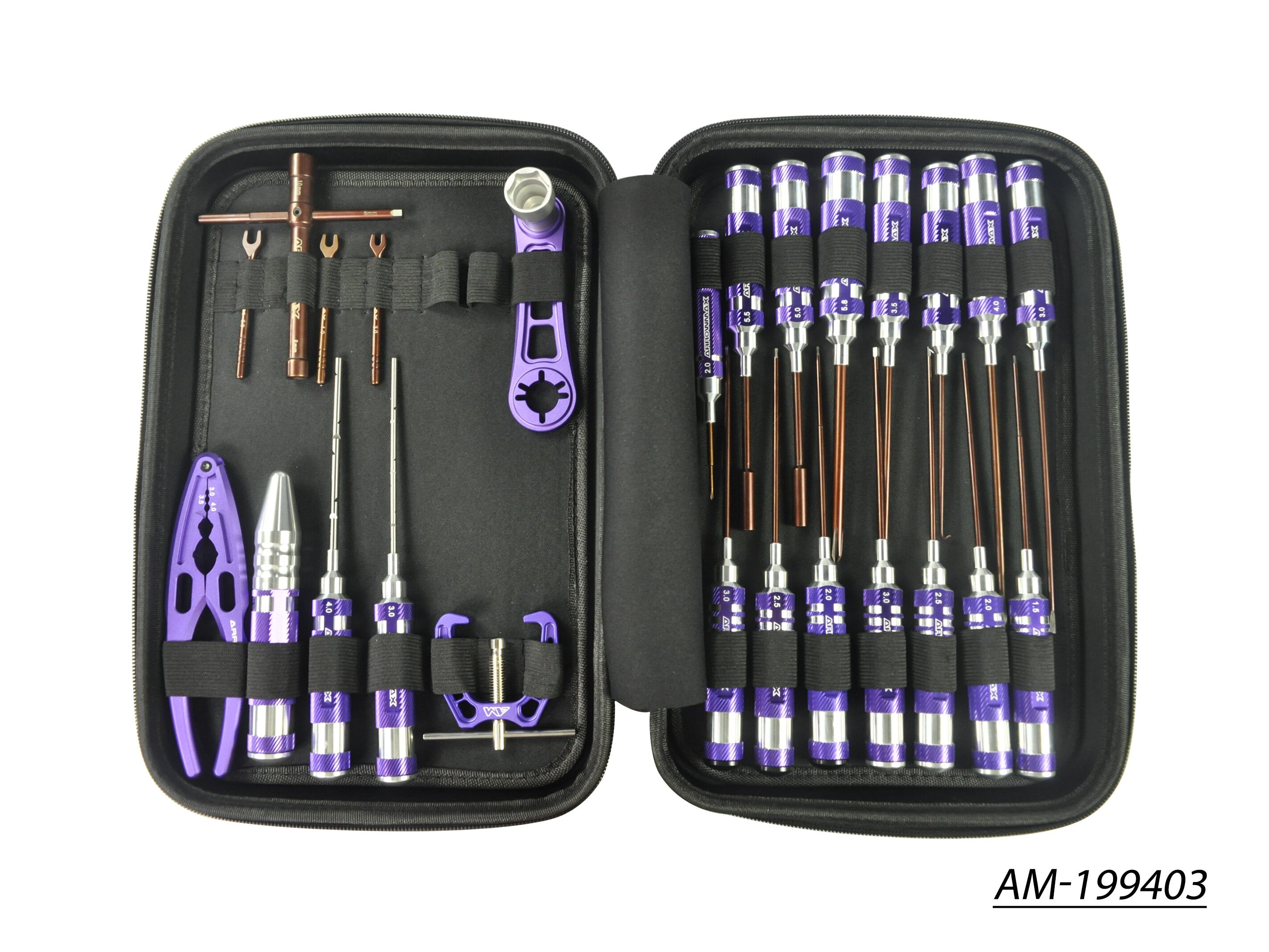 Arrowmax Tools Set AM-199403 kit offroad 25 pièces + sac