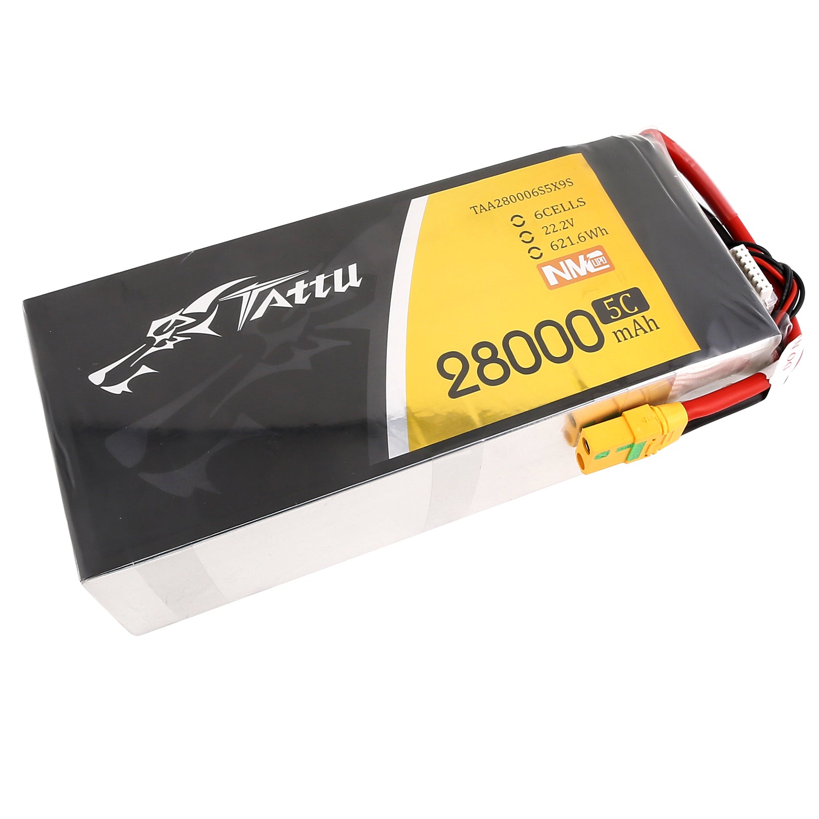 Gens Ace Tattu 28000mAh 6S batterie lipo semi-solide XT90-S