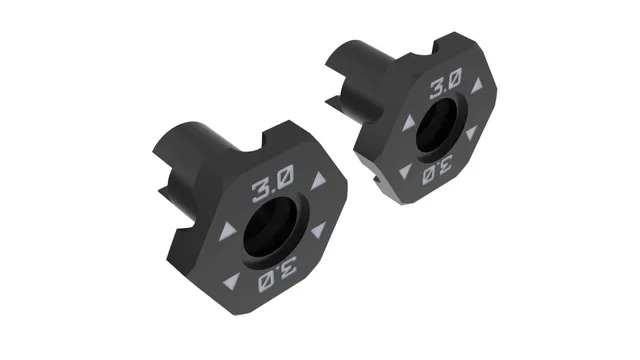 3RACING Cero SAK-Z136 Hexagone Roue 3.0mm
