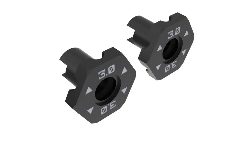 3RACING Cero SAK-Z136 Hexagone Roue 3.0mm