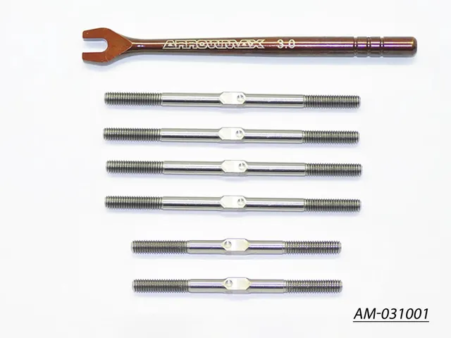 Arrowmax Turnbuckle AM-031001 kit Yokomo B-MAX2 titane