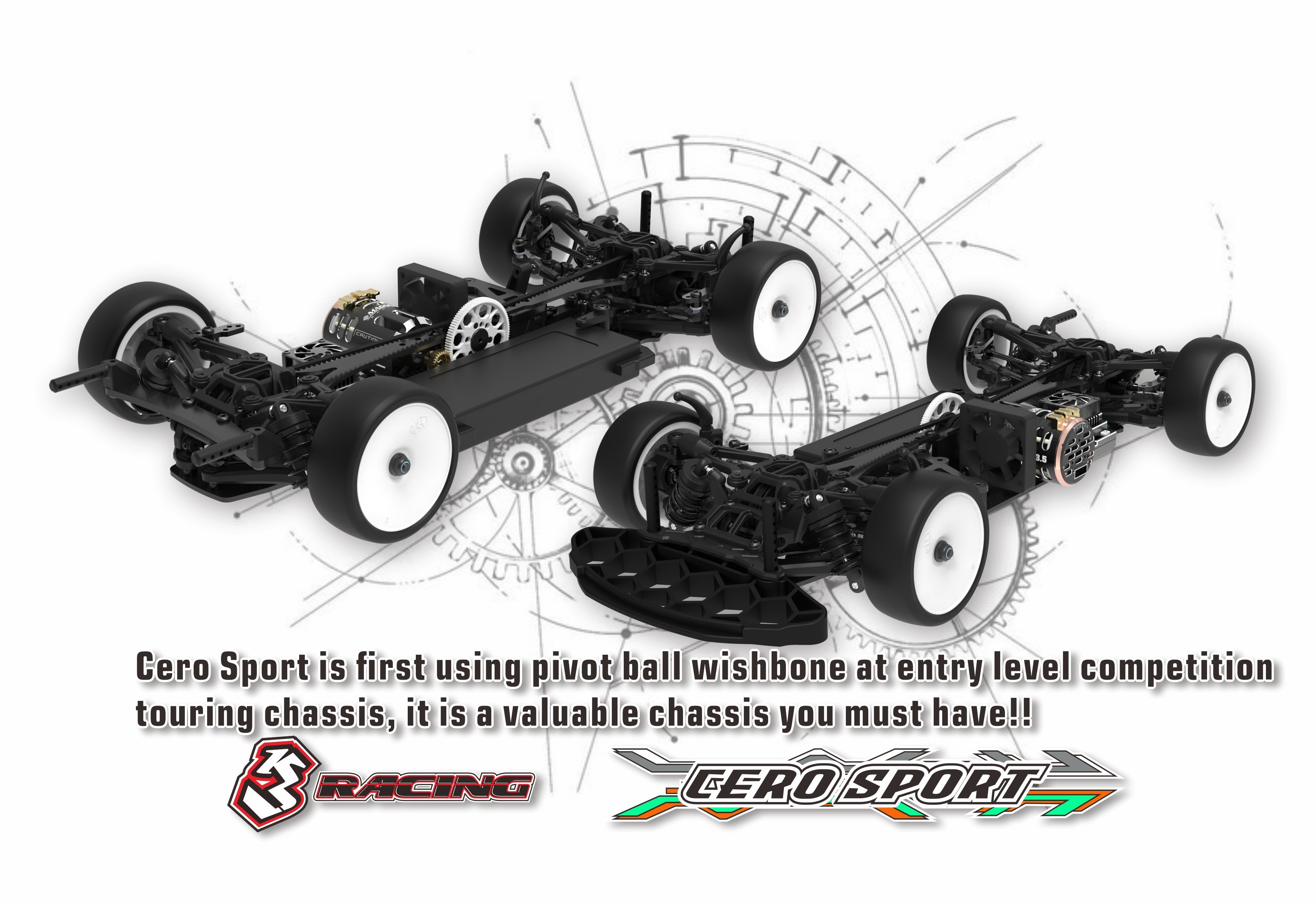 3Racing KIT-CERO SPORT 55 kit touring 1/10 4WD