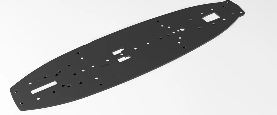 3Racing Cero SAK-CM103A châssis fibre 225 mm