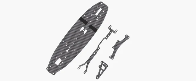 3Racing Cero SAK-CM121 kit graphite Mini 210