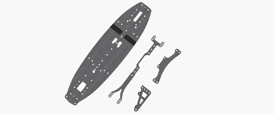 3Racing Cero SAK-CM121 kit graphite Mini 210