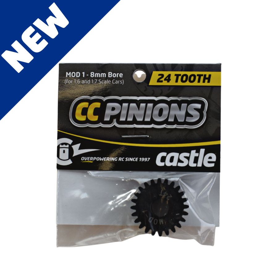 Castle CC Pinion pignon Mod 1 8mm acier 22T-48T