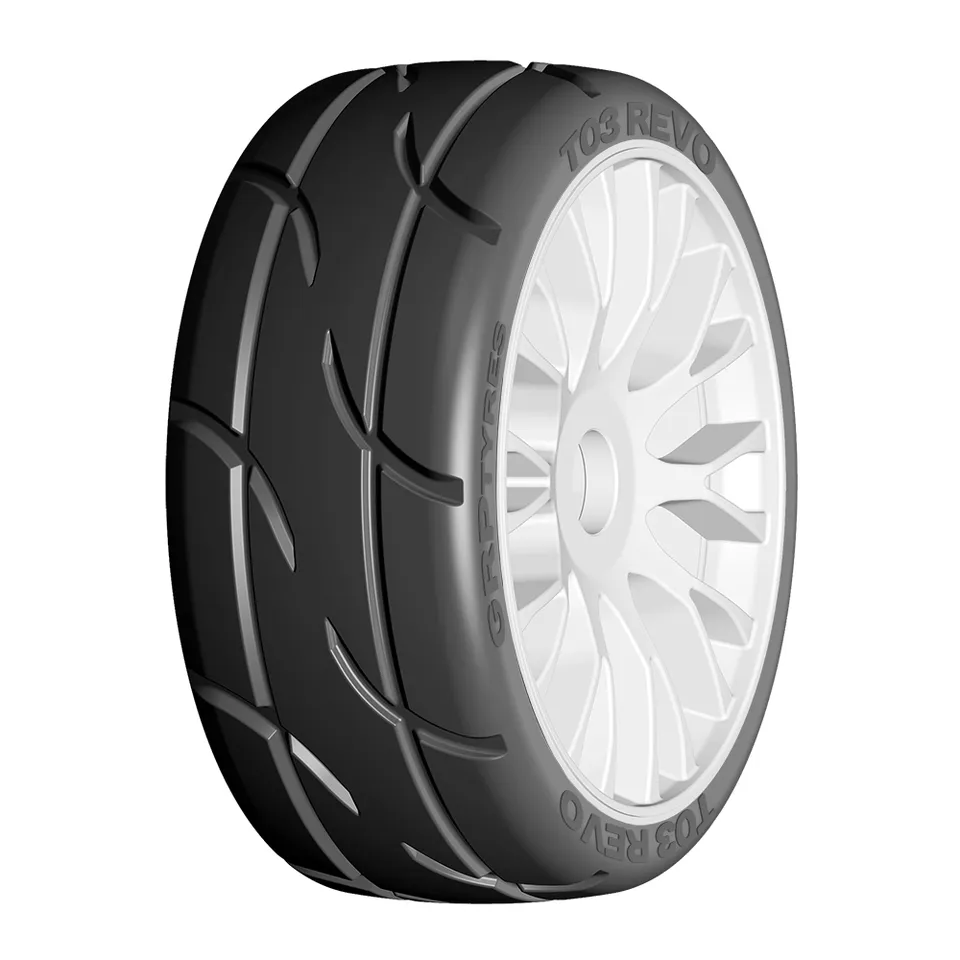 GRP 1:8 GT GTJ03-XB1 pneus RC paire sculpté tendre