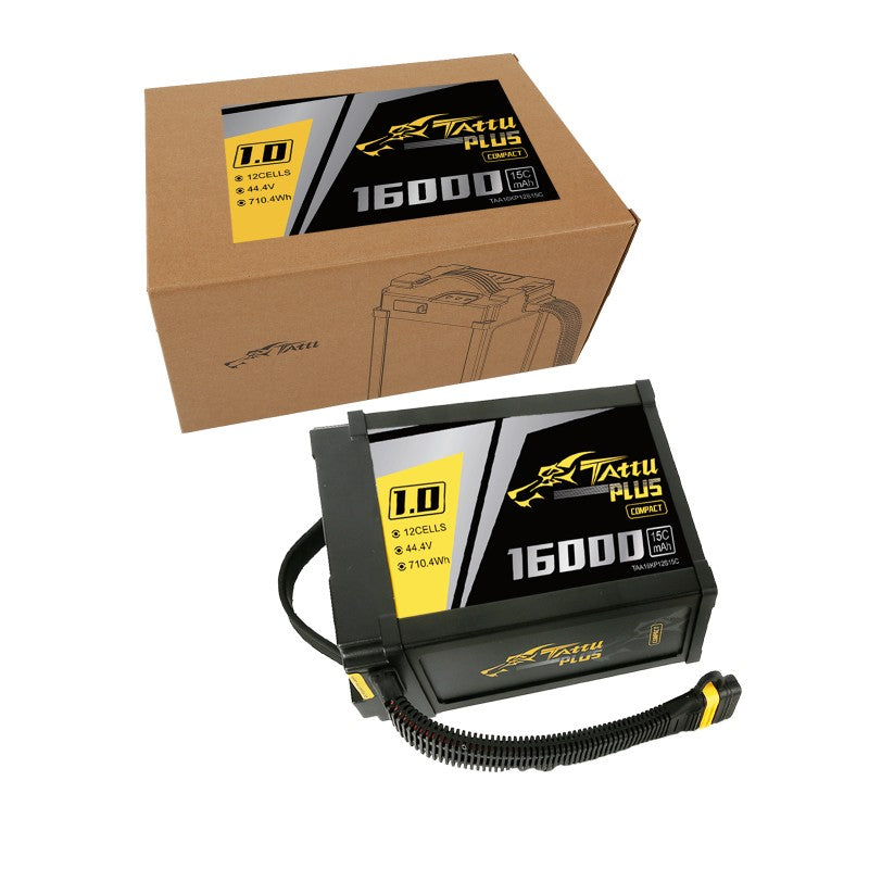 Tattu Plus 1.0 16000mAh 12S batterie LiPo AS150U 44,4V