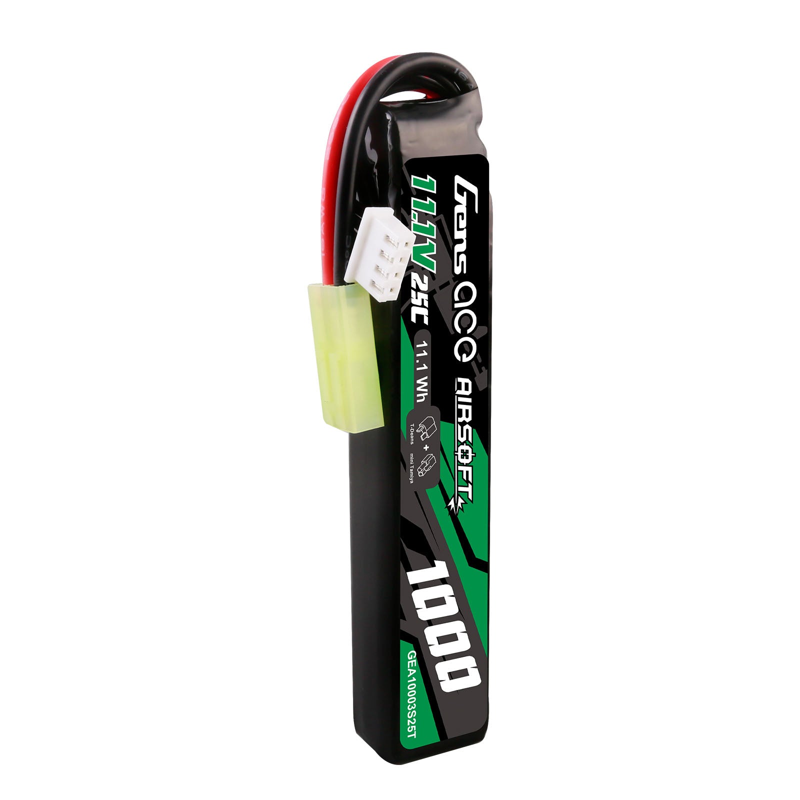 Gens Ace Airsoft 1000mAh 3S 25C batterie LiPo 11.1V Tamiya