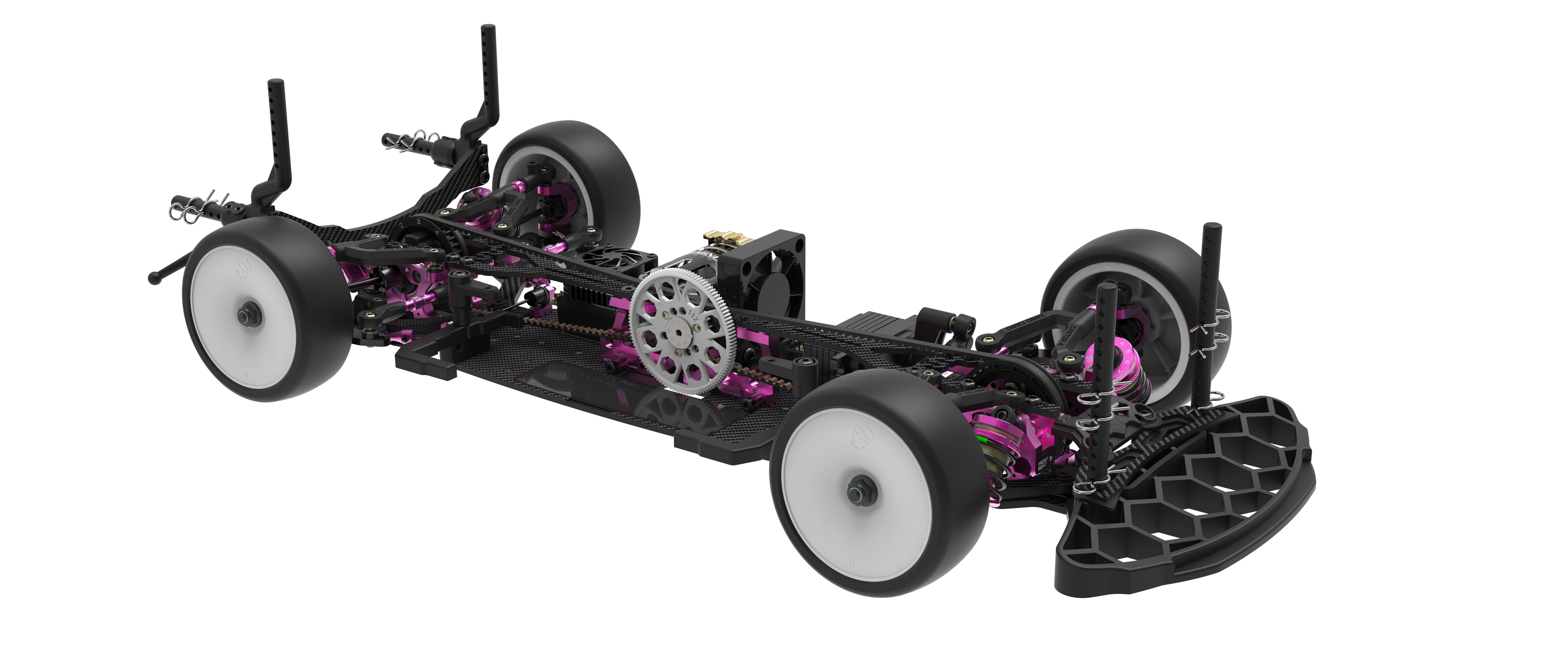 3Racing Kits Cero Zero kit touring 1/10 carbone + châssis