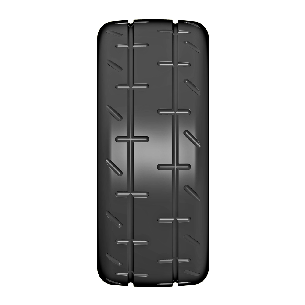 GRP 1/8 GT GTJ01-R1 pneus pluie sculptés R1 collés paire
