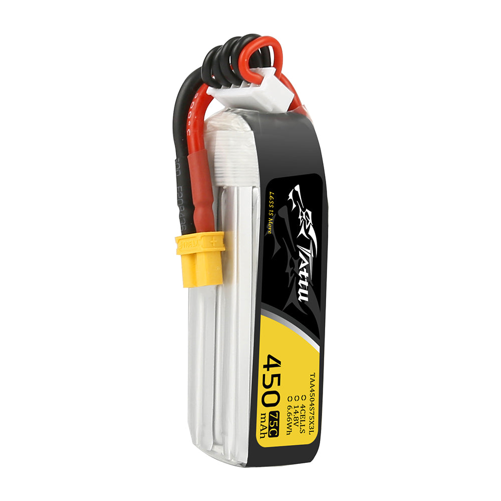 Tattu 450mAh 4S batterie FPV 14.8V 75C XT30 Cinewhoop