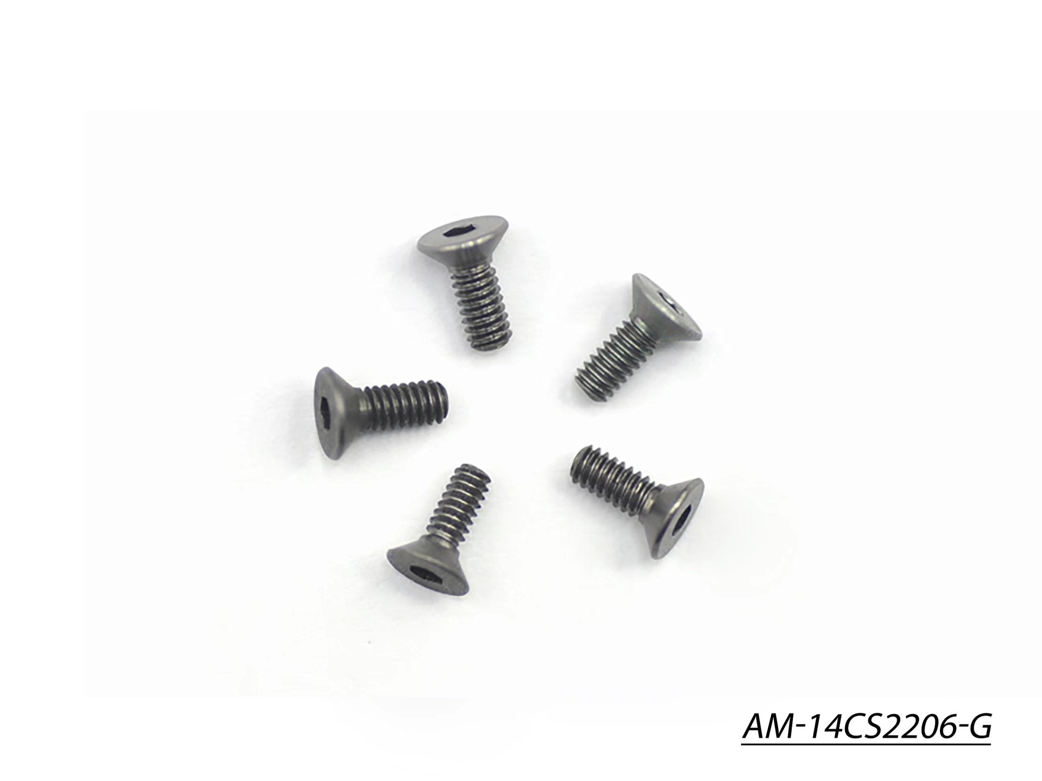 Arrowmax Screws AM-14CS2206-G vis alu M2.2x6 fraisée grise x5
