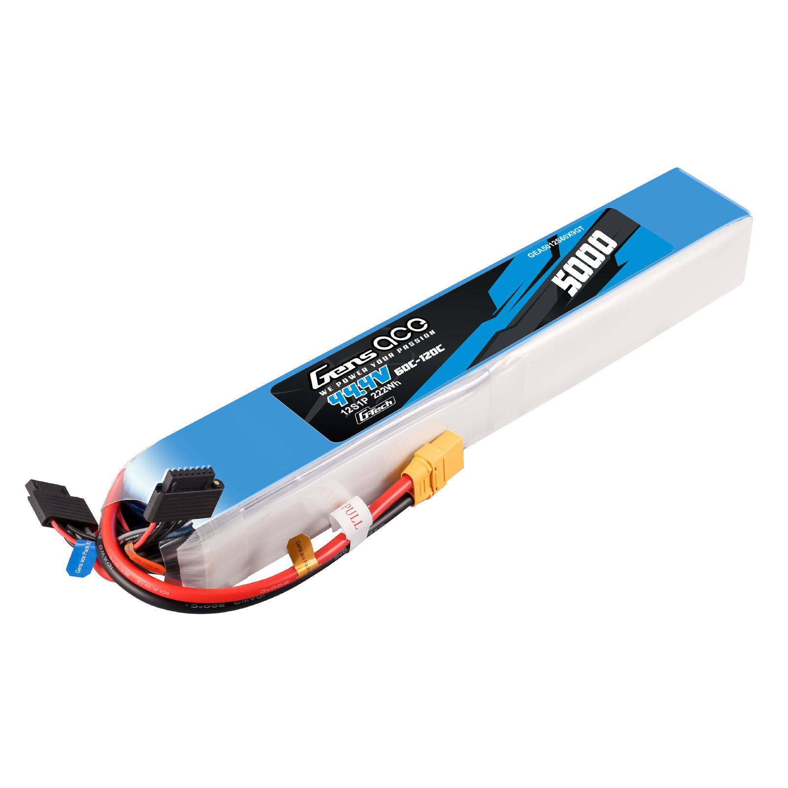 Gens Ace Air Classic 5000mAh 12S 60C batterie LiPo XT90