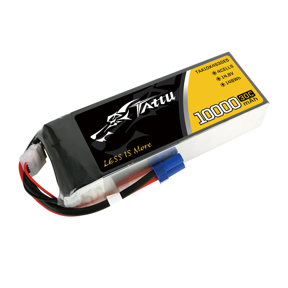 Tattu UAV Classic 10000mAh 4S 30C batterie LiPo EC5