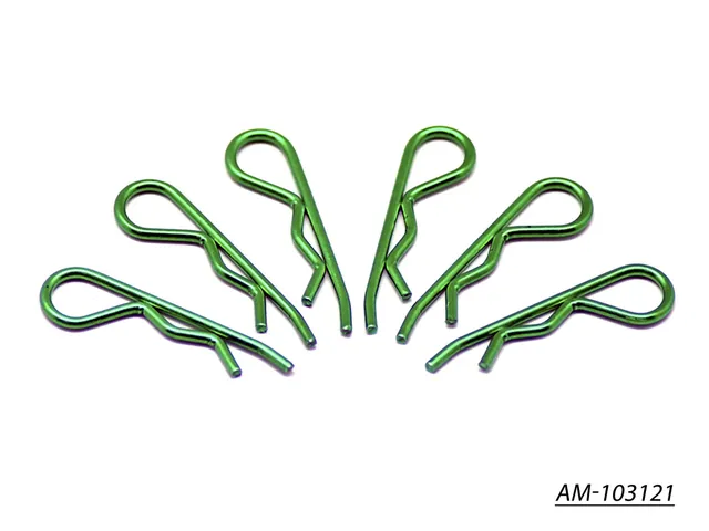 Arrowmax Body Clip AM-103121 Clips 1/8 Vert Métallique x6