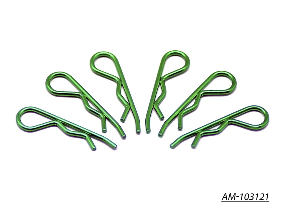 Arrowmax Body Clip AM-103121 Clips 1/8 Vert Métallique x6