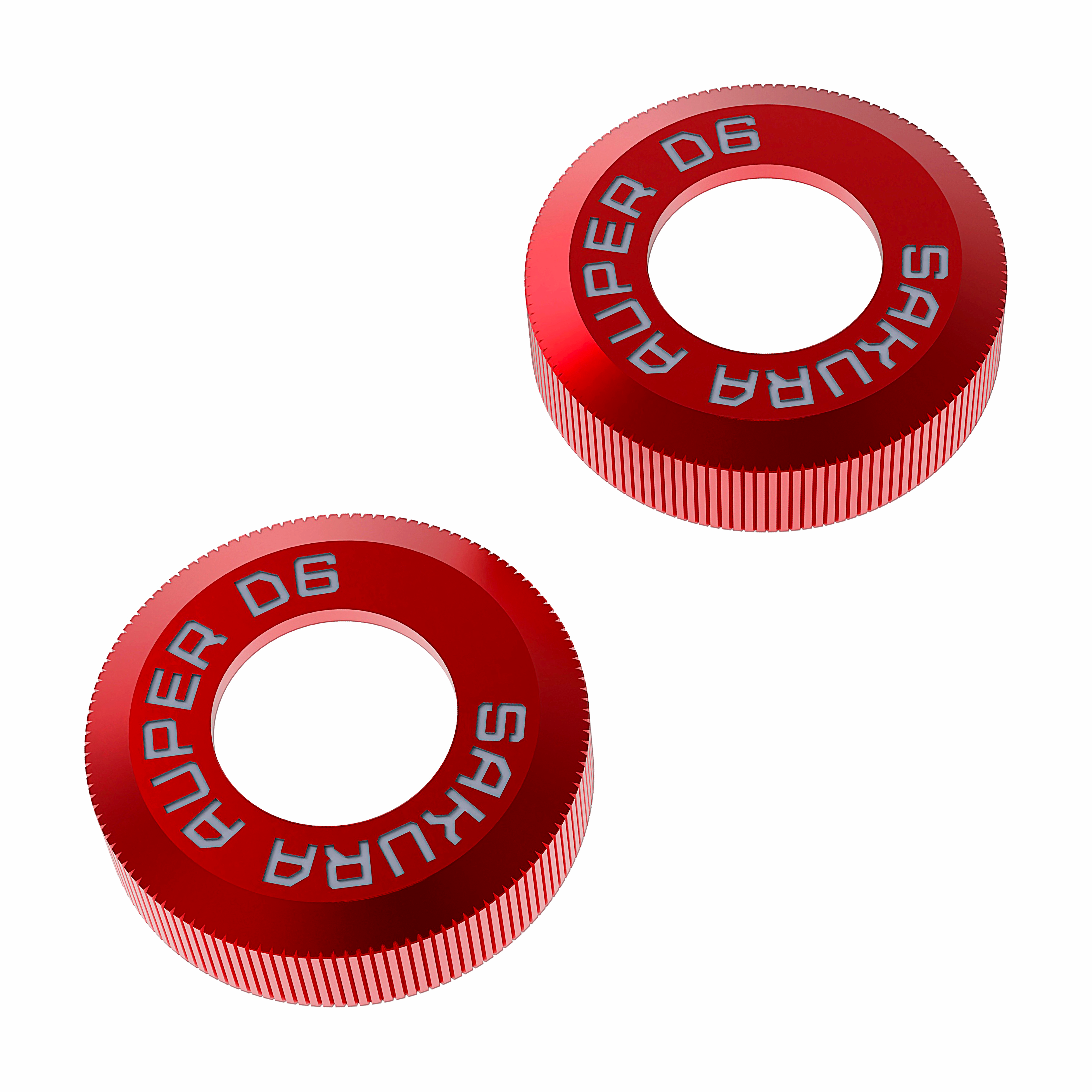 3Racing AuperD5 SAK-D6818B bouchon amortisseur alu bleu x2