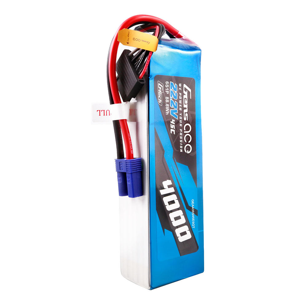 Gens Ace Air Classic 4000mAh 6S 45C batterie LiPo EC5
