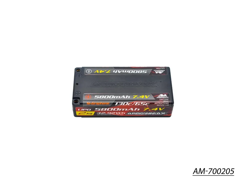 Arrowmax 2S LiPo Batterie Shorty 5800mAh 7.4V AM-700205