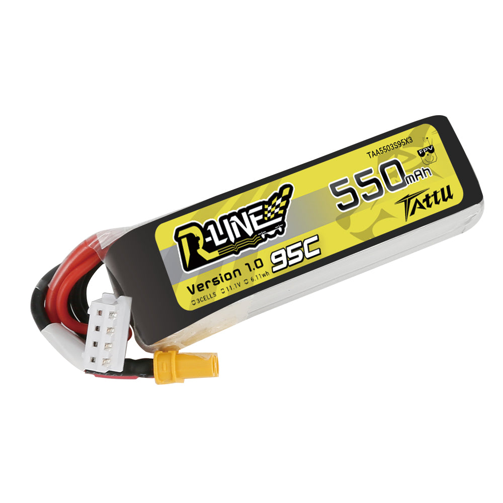 Tattu R-Line 550mAh 3S 95C batterie LiPo XT30 11,1V
